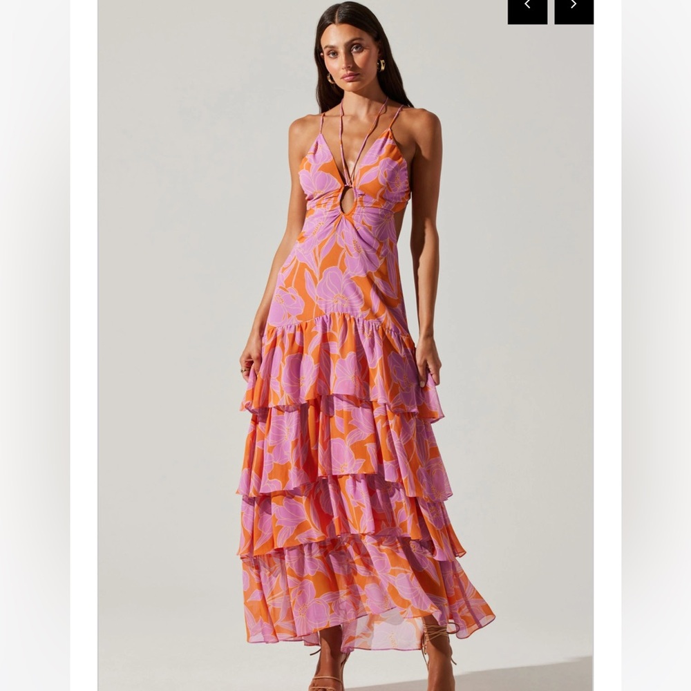 ASTR Floral maxi dress